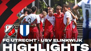 FC Utrecht VERSLAAT USV Elinkwijk in EERSTE OEFENDUEL 👏  HIGHLIGHTS [upl. by Hyacinthie]