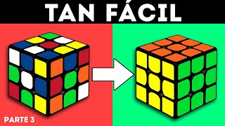 Cómo resolver un cubo de Rubik  El tutorial más fácil  Parte 3 [upl. by Nylssej]