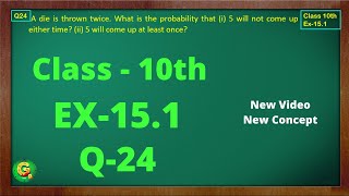 Ex 151 Q24 Class10  Probability  Exercise 151  Class10 Math  Class10 Ex 151 Q24  Green Board [upl. by Annert]