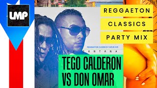 Tego Calderon Vs Don Omar Reggaeton Mix  DJ Santana [upl. by Eiralc]