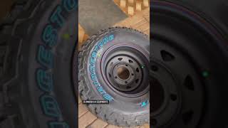 Mahindra Thar crde got Bridgestone Dueler MT amp 15x8j Steel wheels from zumamba4x4equipments [upl. by Oilasor]