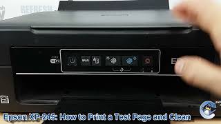 Epson XP245 How to Print a Nozzle Check Test Page and do Cleaning Cycles to Improve Print Quality [upl. by Ellynn475]