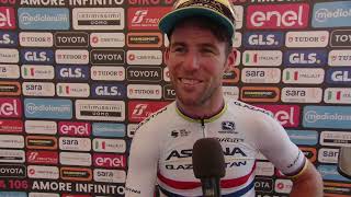 Mark Cavendish reaction after his 17th and last victory in the Giro dItalia [upl. by Arihaz]