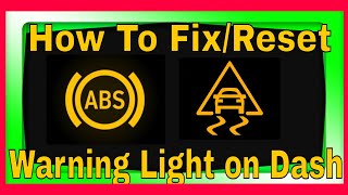 How to fix ABS light Traction Control light Service Stabiltrack light [upl. by Ayotel322]