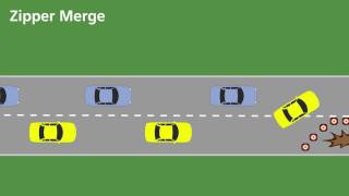 Zipper Merge Demonstration [upl. by Reggis]