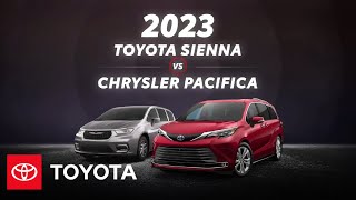 2023 Toyota Sienna vs 2023 Chrysler Pacifica  Toyota [upl. by Eahsel]