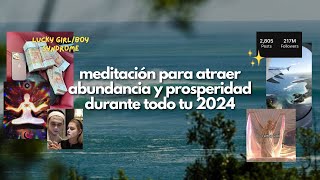 meditación para ser un imán de abundancia y atraer tus manifestaciones glow up  2024 [upl. by Hamitaf]