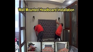 Wall Mounted Headboard Installation  NORKEY TV [upl. by Syd38]