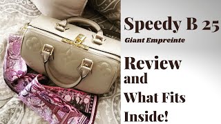 SPEEDY 25 BANDOULIERE GIANT EMPREINTE  Review and What Fits [upl. by Akilak535]