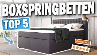 TOP 5 BOXSPRINGBETTEN Testsieger 2025 🔥  Die besten Boxspringbetten für maximalen Schlafkomfort [upl. by Izabel456]