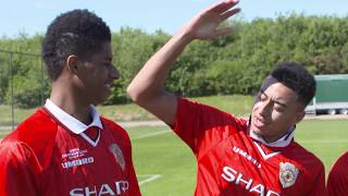 Jesse Lingard and Marcus Rashford recreate Ole Gunnar Solskjærs Champions League winning goal [upl. by Oelc]