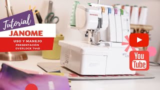 Janome Chile  Presentación Máquina Overlock 744D [upl. by Sarchet847]