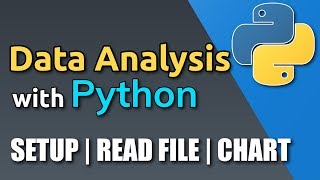 Python for Data Analysis Tutorial  Setup Read File amp First Chart [upl. by Kimbra928]