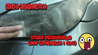 Szkoła Druciarstwa Szybka Regeneracja Lamp Bmw E60 530i Szpachelka i WD40 Wazzup [upl. by Anaeli449]