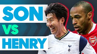 Spurs HeungMin Son Faces Arsenals Thierry Henry in the Bin Challenge  Sonsational [upl. by Rennie674]