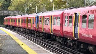 Class 455  South Western Railway  Ashtead Station  28th October 2024 [upl. by Larochelle]