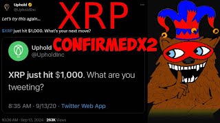 Ripple XRP I FAINTED UPHOLD CONFRIMED 1000 ON 13 OMG [upl. by Ettenowtna686]