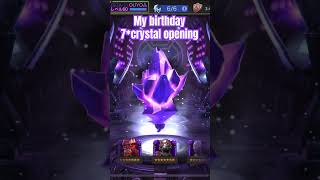 MCOC My birthday 7crystal opening [upl. by Gellman337]