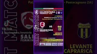 Salernitana Femminile Vs Levante Caprarica quarto turno Serie B Futsal [upl. by Maurise346]