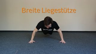 Breite Liegestütze  Sportbegeistertnet [upl. by Marciano]