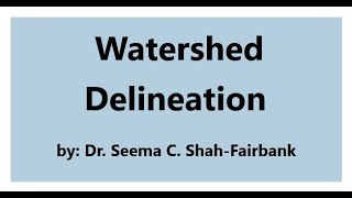 Reading Topography and Watershed Delineation [upl. by Huesman]