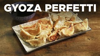 Come fare i GYOZA DI CARNE alla piastra  antipasto tipico giapponese [upl. by Otsedom]