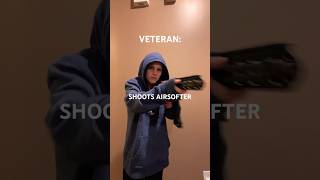 WHEN A VETERAN PLAYS AIRSOFT novritsch airsoft glock funny skit [upl. by Rondon678]