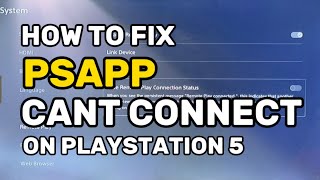 PSAPP Can’t Connect To The Server PlayStation [upl. by Kissner368]