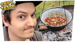 FEUER Kesselgulasch in MEINEM GARTEN kochen 🔥 Copy amp Taste [upl. by Asserak]