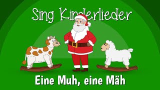 Der Weihnachtsmann kommt Eine Muh eine Mäh  Weihnachtslieder zum Mitsingen  Sing Kinderlieder [upl. by Nocam]