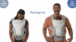 How to Wear Your Infantino StayCool Carrier in InFacing Mode DEMO [upl. by Ama]