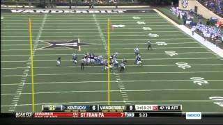 11162013 Kentucky vs Vanderbilt Football Highlights [upl. by Henka]