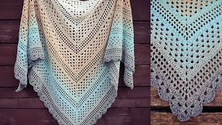 How To Crochet Spring Reverie Triangle Shawl  Easy Pattern [upl. by Jenei210]