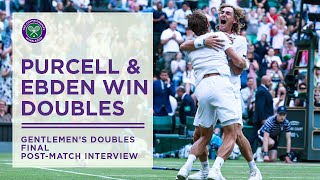 Matthew Ebden and Max Purcell Claim Gentlemens Doubles Glory  Wimbledon 2022 [upl. by Debbie156]