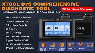 XTOOL D7S OBD2 Scanner Review  2024 Newest Bidirectional Scan Tool [upl. by Akoyin300]