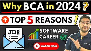 💥Top 5 Reasons Why Should You Do BCA in 2024 Say yes To BCA Course🤩 bca bcaadmissionS2024 viral [upl. by Alegnad]