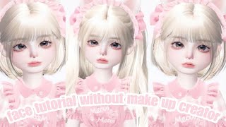 Zepeto Face Tutorial  Baby Girl Face Without Creator Make up  Oplas Zepeto Tanpa Make up Creator [upl. by Phyllida]