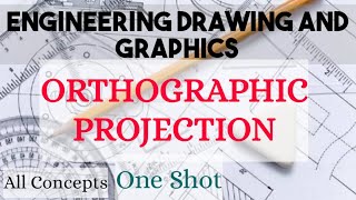 ORTHOGRAPHIC PROJECTION ONE SHOT  FULL CONCEPT REVISION  ENGINEERING DRAWING AND GRAPHICS [upl. by Yesnikcm583]