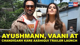 Ayushmann Khurrana Vaani Kapoor at Chandigarh Kare Aashiqui trailer launch [upl. by Allsopp]