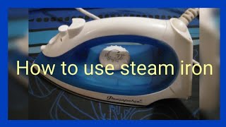 How to use steam iron in hindi [upl. by Snook]