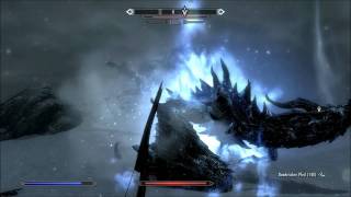 Skyrim  Erster Kampf mit Alduin [upl. by Alie]