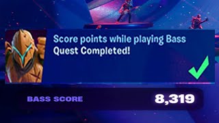 How to EASILY Score points while playing Bass in Fortnite Fortnitemare Quest [upl. by Juta63]