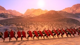 300 Spartans vs 40000 Persians Siege Ultimate Epic Battle Simulator [upl. by Yemac]