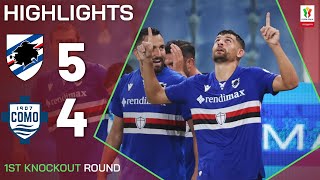 SAMPDORIACOMO 54 AP  HIGHLIGHTS  Blucerchiati are through  Coppa Italia Frecciarossa 202425 [upl. by Klecka]