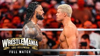 FULL MATCH  Roman Reigns vs Cody Rhodes — WWE Universal Championship Match WrestleMania 39 Sunday [upl. by Bryner321]