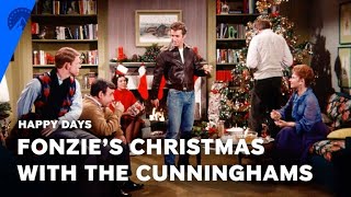 Happy Days  Fonzies Christmas With The Cunninghams S2 E11  Paramount [upl. by Lenrad]