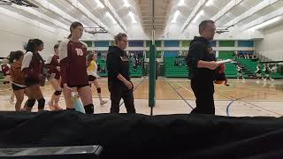 Ponoka Broncs vs Wetaskiwin Sabres JV girls volleyball 5th set [upl. by Matthias]