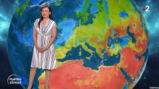 Anaïs Baydemir pour le journal météo climat du soir sur France 2 le 9 Juillet 2024 [upl. by Nivk]