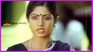 Kamal Haasan amp Sridevi Comedy Scene  In Akali Rajyam Telugu Movie [upl. by Suolevram]