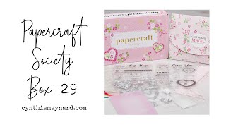 Unboxing Papercraft Society Box 29 Card Making Magic [upl. by Ahtiekahs]